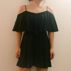 Express off shoulder Black dress